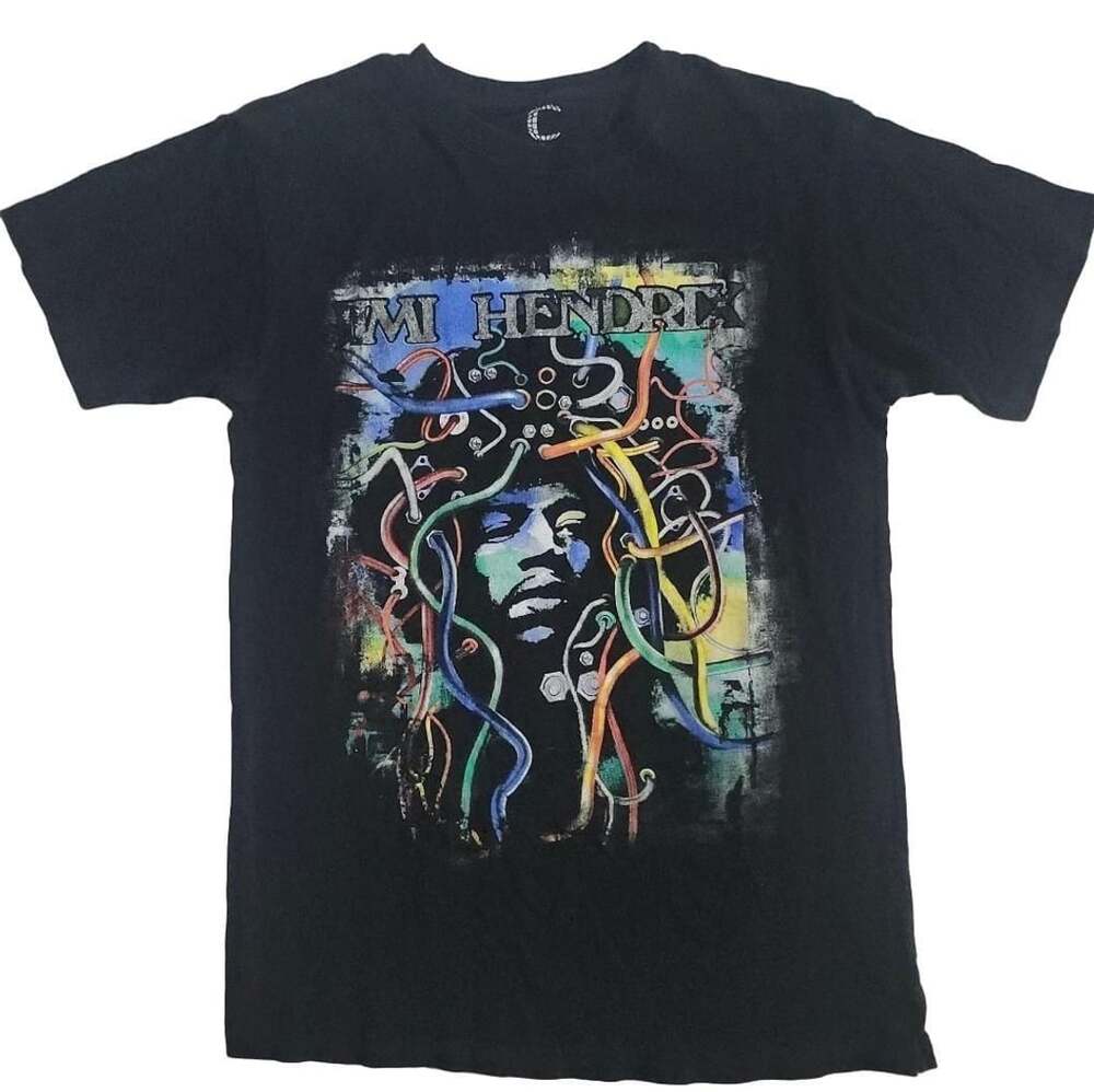 Vintage The Cure Jimi Hendrix Robert Smith Art Graphic T-Shirt